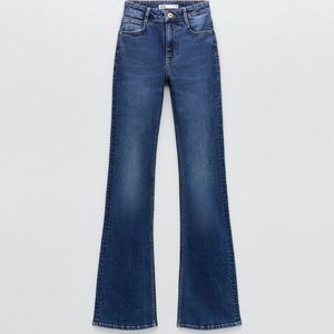 Zara Z1975 High Rise Flare Fib Jeans, Size 4